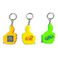 Thumbs Up Tape Measure Key Chain